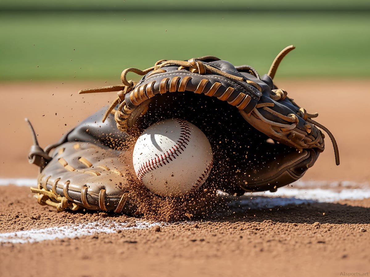 Stitched & Soiled - Photorealism, 3D Digital Baseball AI Art