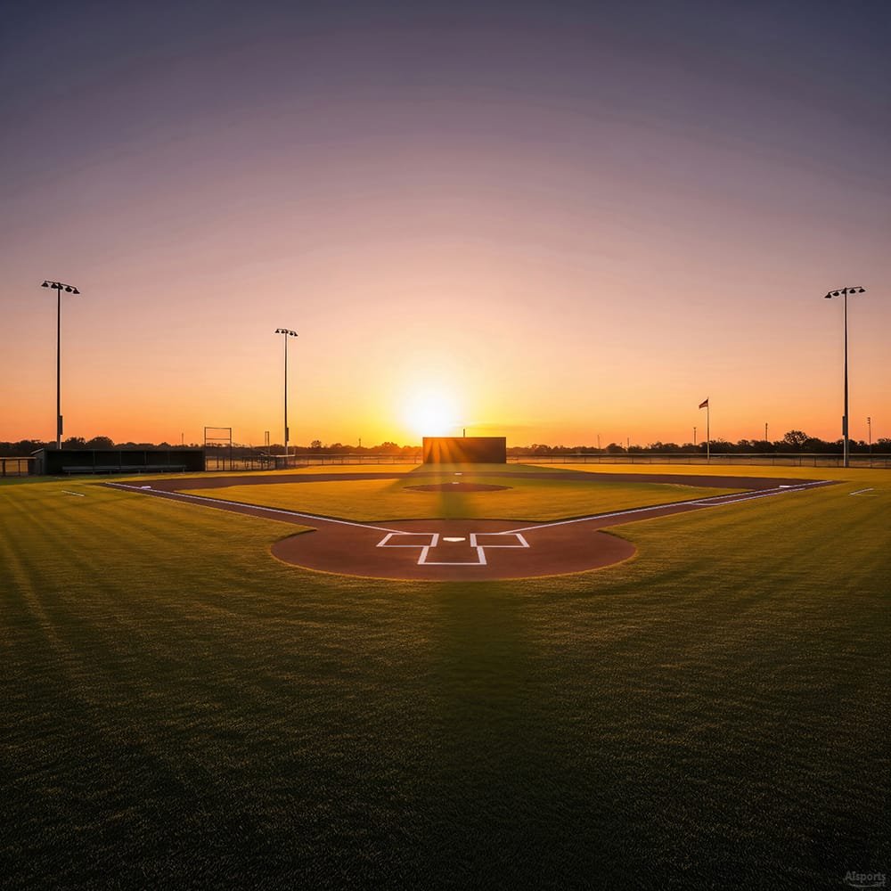 Calm Before the Pitch - Hyper-Realistic Baseball Photography, Realism Art, Digital Baseball AI Art