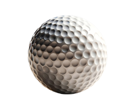 336 Dimples - Hyper-Realistic 3D Golf Ball, Macro Aesthetics Image, Digital Golf AI Art
