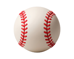 Basic Baseball 99 - 3D Baseball Image, Digital Realism Art, Digital Baseball AI Art