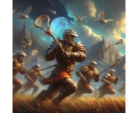 The Lacrosse Legion - High Fantasy / Medievalism Art, Romanticism Influence Image, Digital Lacrosse AI Art