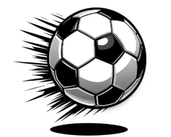Shockwave Soccer Shot - Vector AI Image, Comic Book Ink Art, Digital Soccer AI Art