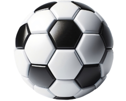 Standard Soccer Ball - Product Visualization / 3D Studio Rendering AI Image, Digital Realism Art, Digital Soccer AI Art
