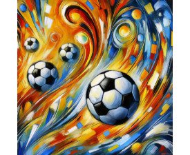 Orbit of Play - Post-Impressionism Soccer AI Image, Futurism Art, Expressionism / Fauvism, Digital Soccer AI Art