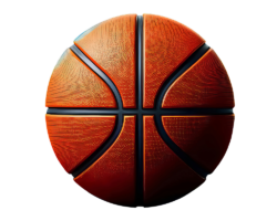 Simple Solitary Ball - Digital Basketball AI Ink Image, Minimalist 3D Art, Digital Basketball AI Art