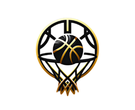 Golden Networth - Digital Basketball AI Ink Image, Emblem / Logo Art, Digital Basketball AI Art