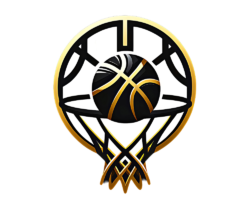 Golden Networth - Digital Basketball AI Ink Image, Emblem / Logo Art, Digital Basketball AI Art