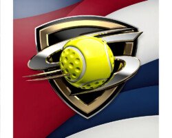 Champion’s Tennis Shield - Esports & Modern Branding Logo, 3D Sports Logo, Digital Tennis AI Art